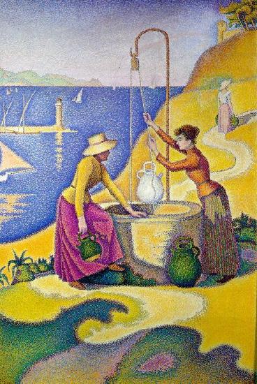 Paul Signac Paul Signac: Women at the Well China oil painting art